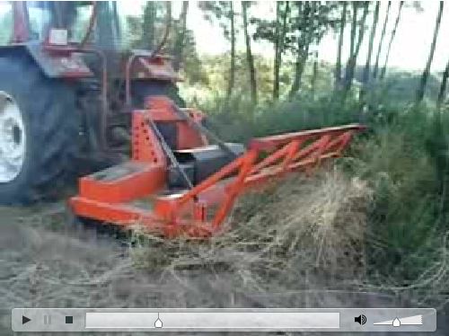 video desbrozadora trabajando